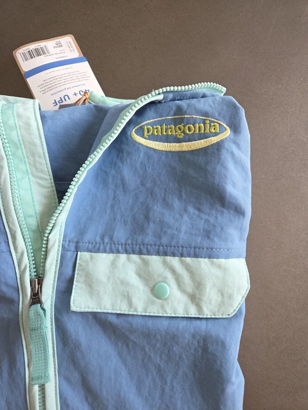 Patagonia Kids' Baggies Jacket Size XL NWT Shore Blue